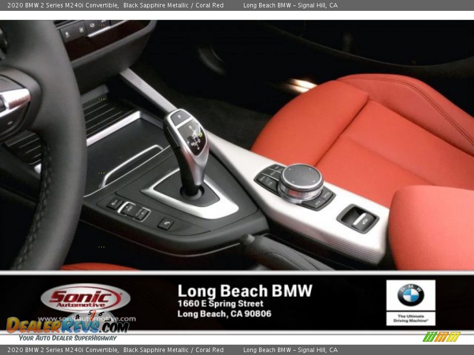 2020 BMW 2 Series M240i Convertible Black Sapphire Metallic / Coral Red Photo #6