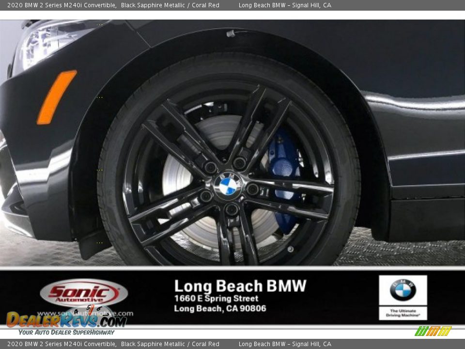 2020 BMW 2 Series M240i Convertible Black Sapphire Metallic / Coral Red Photo #9