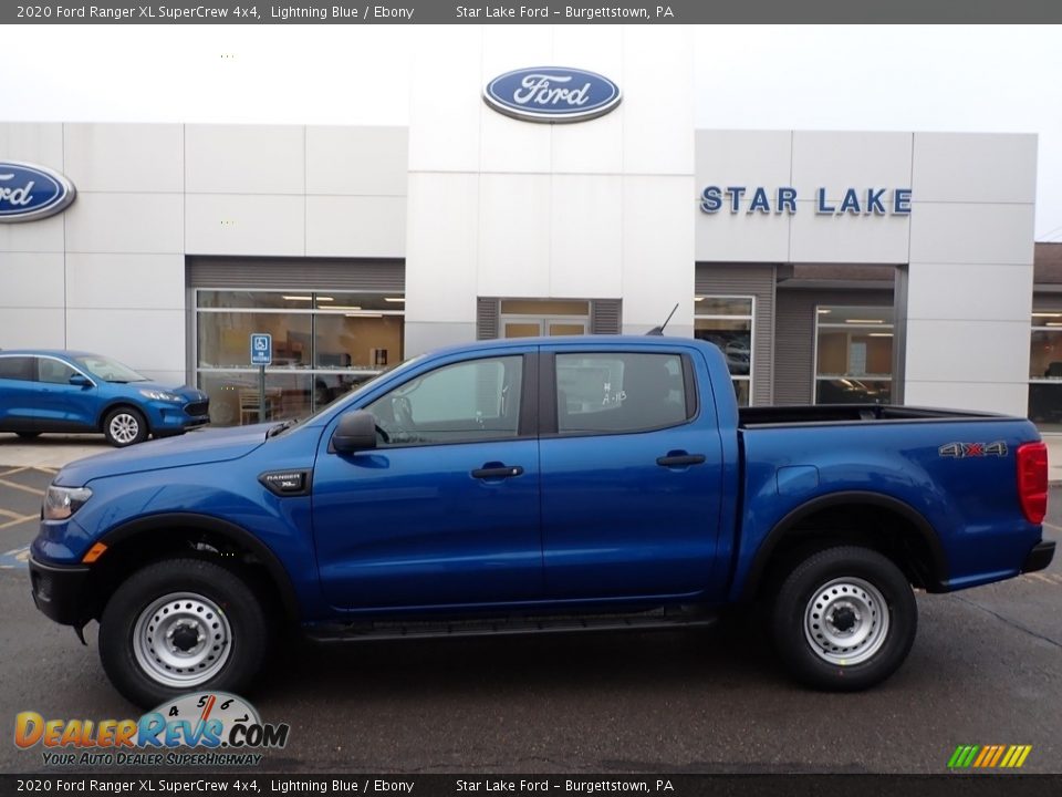 2020 Ford Ranger XL SuperCrew 4x4 Lightning Blue / Ebony Photo #1