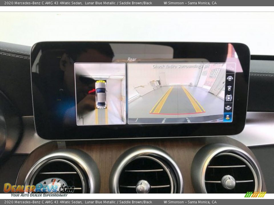 2020 Mercedes-Benz C AMG 43 4Matic Sedan Lunar Blue Metallic / Saddle Brown/Black Photo #21