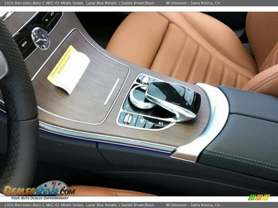 2020 Mercedes-Benz C AMG 43 4Matic Sedan Lunar Blue Metallic / Saddle Brown/Black Photo #23