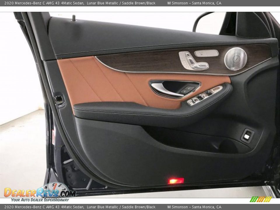 2020 Mercedes-Benz C AMG 43 4Matic Sedan Lunar Blue Metallic / Saddle Brown/Black Photo #25