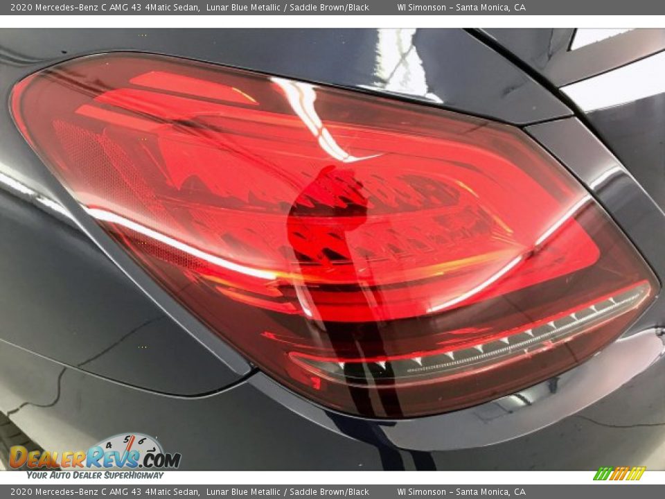 2020 Mercedes-Benz C AMG 43 4Matic Sedan Lunar Blue Metallic / Saddle Brown/Black Photo #26