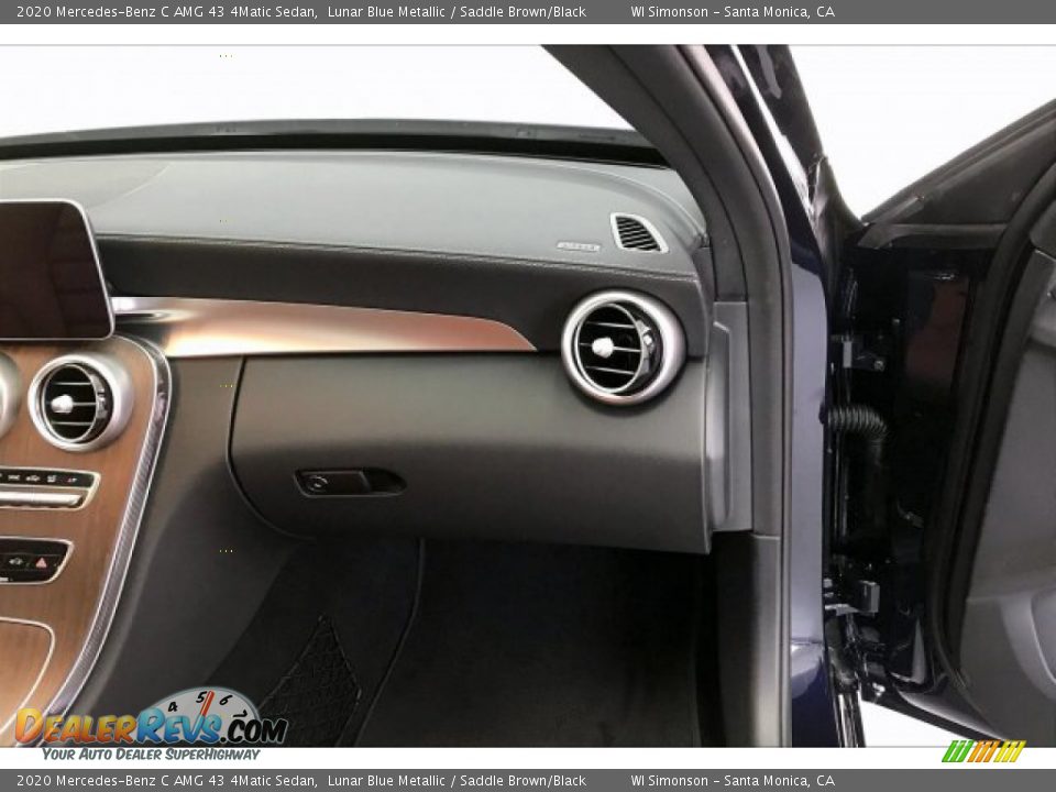 2020 Mercedes-Benz C AMG 43 4Matic Sedan Lunar Blue Metallic / Saddle Brown/Black Photo #28