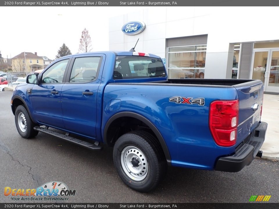 2020 Ford Ranger XL SuperCrew 4x4 Lightning Blue / Ebony Photo #7