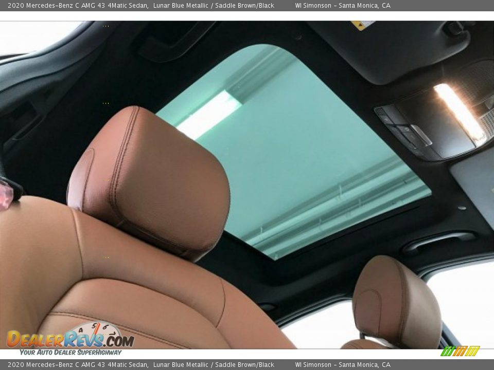 2020 Mercedes-Benz C AMG 43 4Matic Sedan Lunar Blue Metallic / Saddle Brown/Black Photo #29