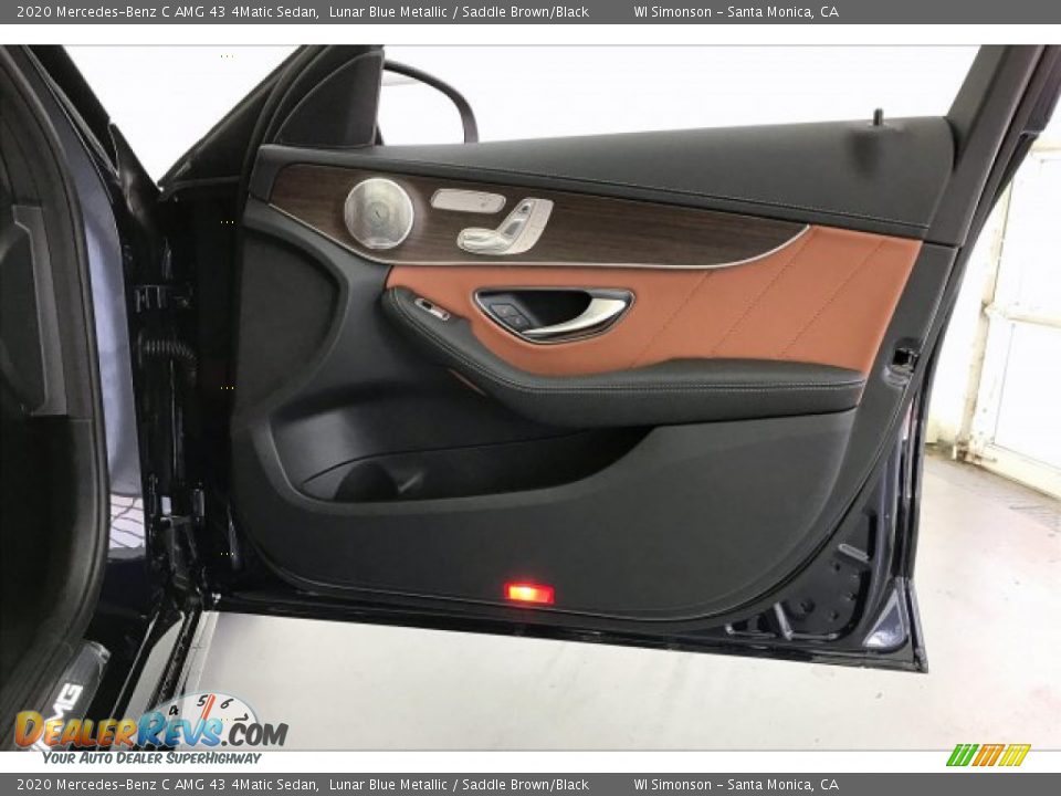 2020 Mercedes-Benz C AMG 43 4Matic Sedan Lunar Blue Metallic / Saddle Brown/Black Photo #30
