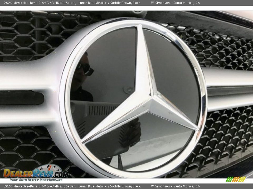 2020 Mercedes-Benz C AMG 43 4Matic Sedan Lunar Blue Metallic / Saddle Brown/Black Photo #33
