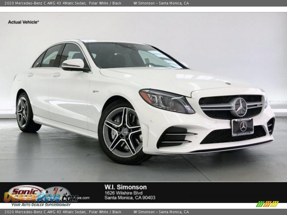 2020 Mercedes-Benz C AMG 43 4Matic Sedan Polar White / Black Photo #1