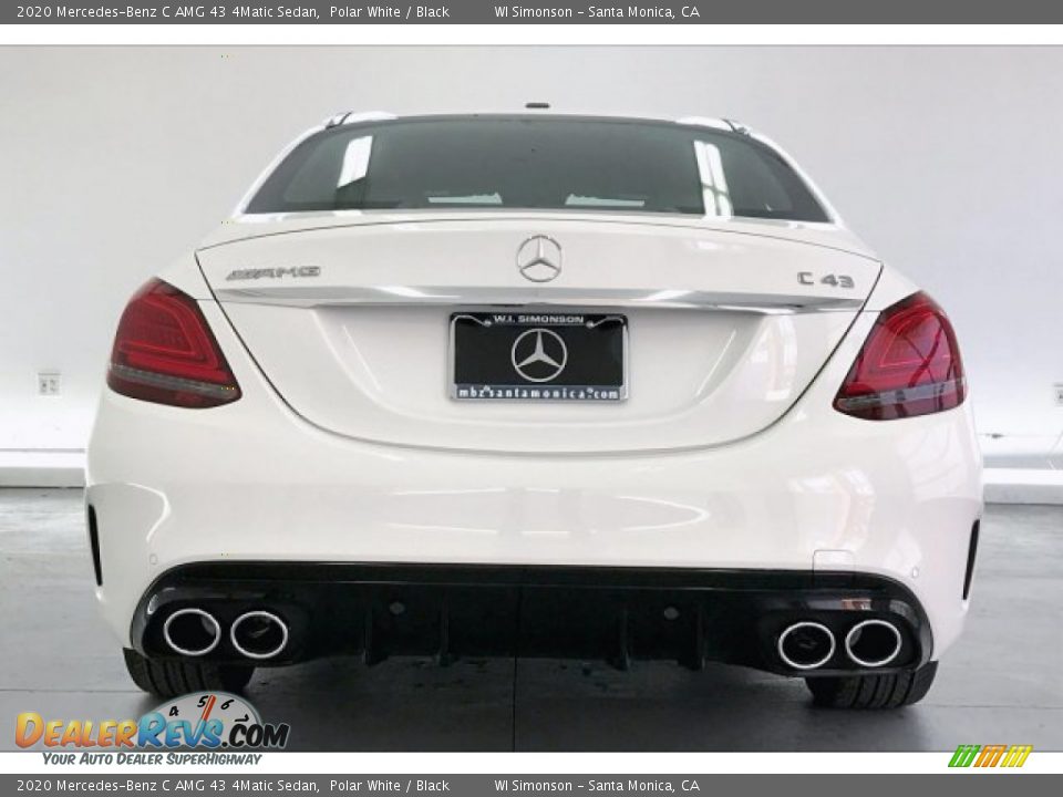 2020 Mercedes-Benz C AMG 43 4Matic Sedan Polar White / Black Photo #3