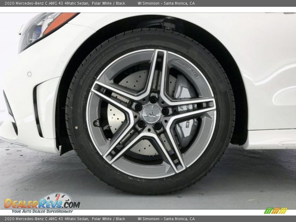 2020 Mercedes-Benz C AMG 43 4Matic Sedan Polar White / Black Photo #8