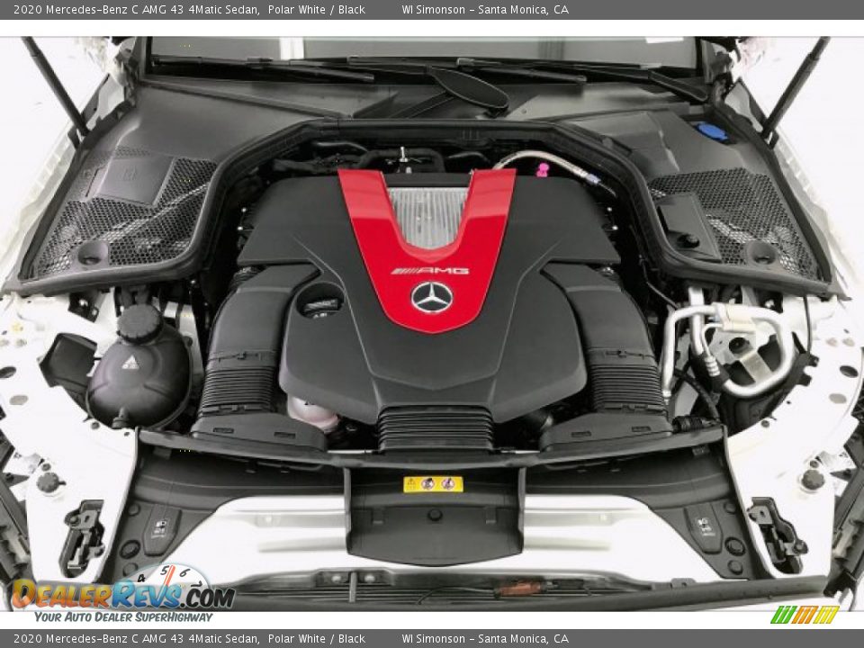 2020 Mercedes-Benz C AMG 43 4Matic Sedan Polar White / Black Photo #9