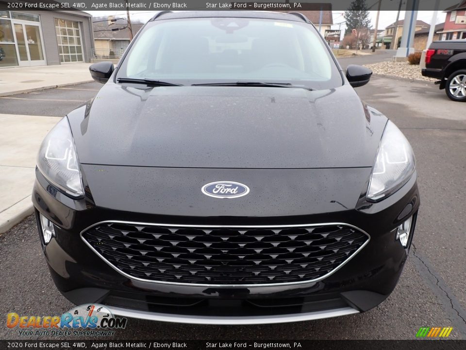2020 Ford Escape SEL 4WD Agate Black Metallic / Ebony Black Photo #2