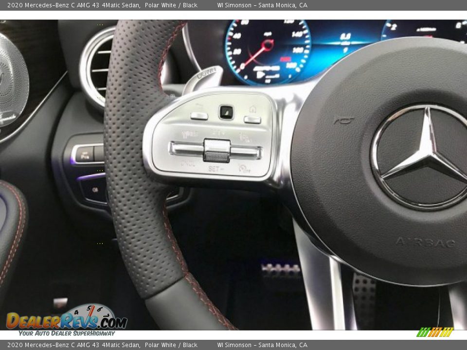 2020 Mercedes-Benz C AMG 43 4Matic Sedan Polar White / Black Photo #18