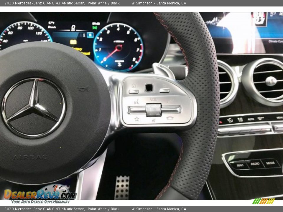 2020 Mercedes-Benz C AMG 43 4Matic Sedan Polar White / Black Photo #19