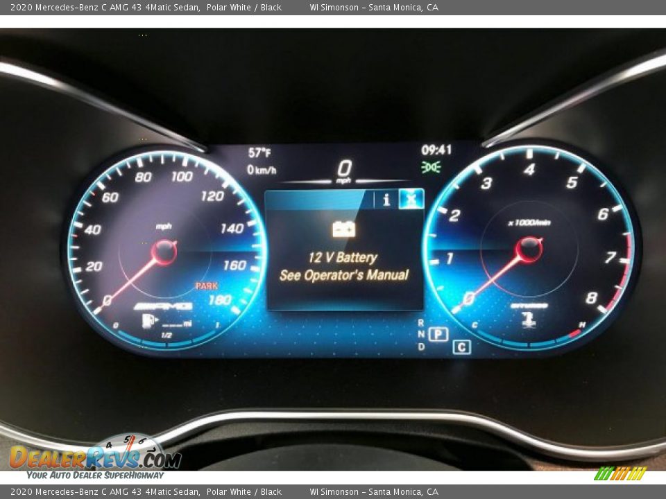 2020 Mercedes-Benz C AMG 43 4Matic Sedan Polar White / Black Photo #20