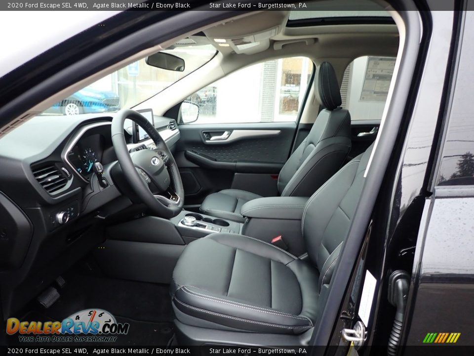 Ebony Black Interior - 2020 Ford Escape SEL 4WD Photo #13