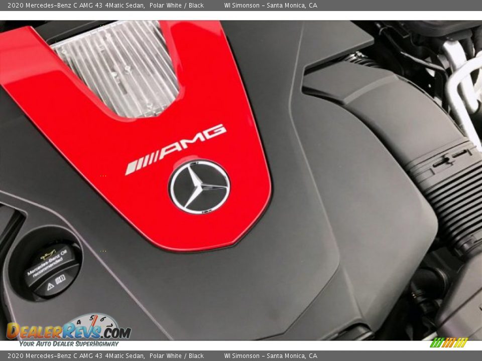 2020 Mercedes-Benz C AMG 43 4Matic Sedan Polar White / Black Photo #31