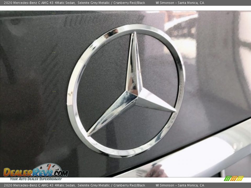 2020 Mercedes-Benz C AMG 43 4Matic Sedan Selenite Grey Metallic / Cranberry Red/Black Photo #7