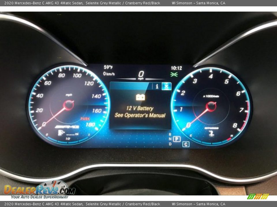 2020 Mercedes-Benz C AMG 43 4Matic Sedan Gauges Photo #20