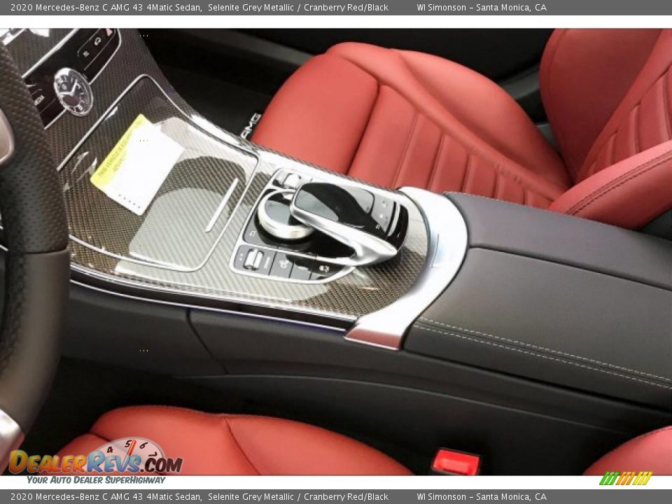 2020 Mercedes-Benz C AMG 43 4Matic Sedan Selenite Grey Metallic / Cranberry Red/Black Photo #23