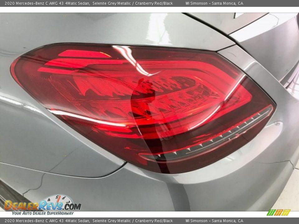 2020 Mercedes-Benz C AMG 43 4Matic Sedan Selenite Grey Metallic / Cranberry Red/Black Photo #26