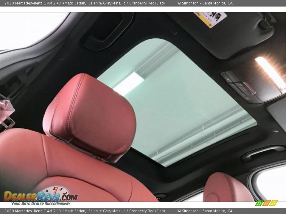 2020 Mercedes-Benz C AMG 43 4Matic Sedan Selenite Grey Metallic / Cranberry Red/Black Photo #29