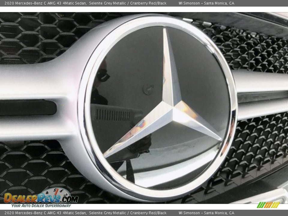 2020 Mercedes-Benz C AMG 43 4Matic Sedan Selenite Grey Metallic / Cranberry Red/Black Photo #33