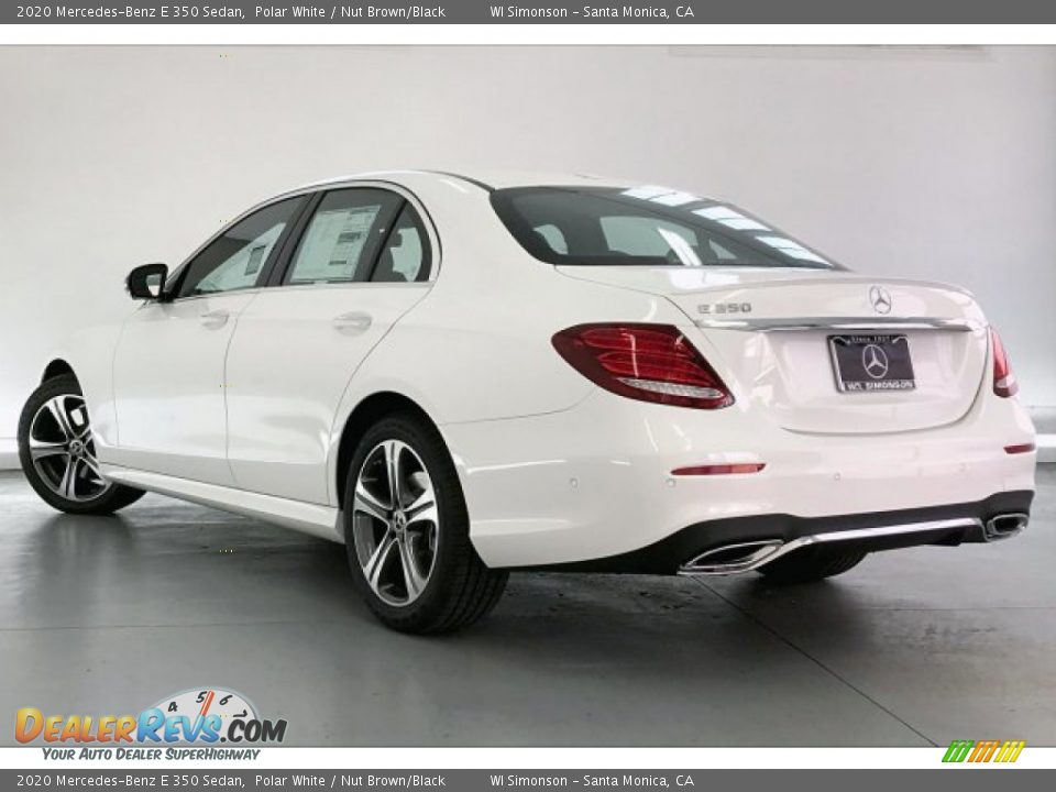 2020 Mercedes-Benz E 350 Sedan Polar White / Nut Brown/Black Photo #2