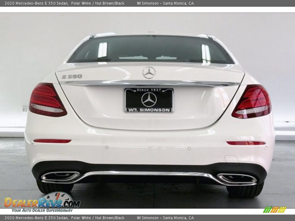 2020 Mercedes-Benz E 350 Sedan Polar White / Nut Brown/Black Photo #3