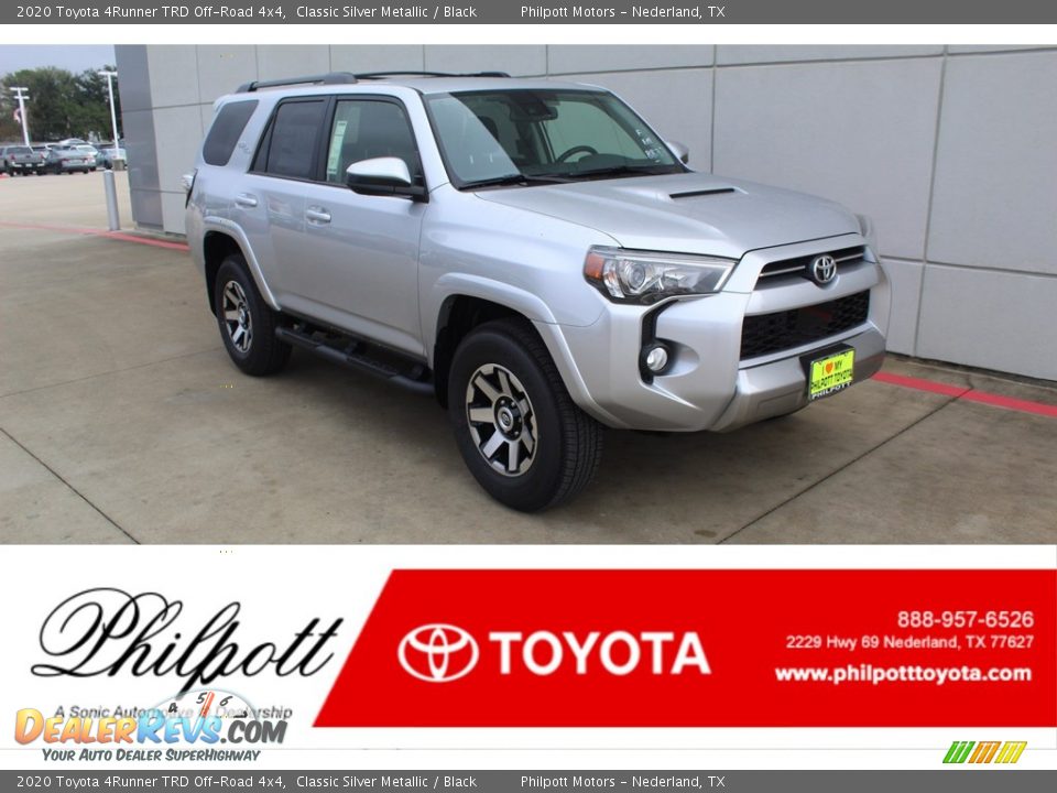 2020 Toyota 4Runner TRD Off-Road 4x4 Classic Silver Metallic / Black Photo #1