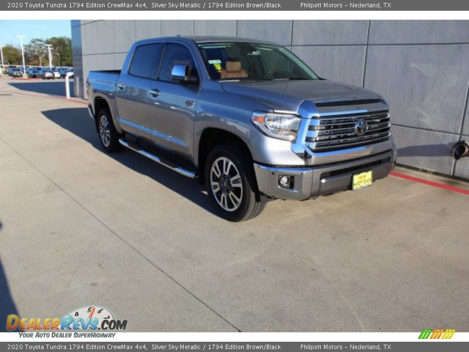2020 Toyota Tundra 1794 Edition CrewMax 4x4 Silver Sky Metallic / 1794 Edition Brown/Black Photo #2