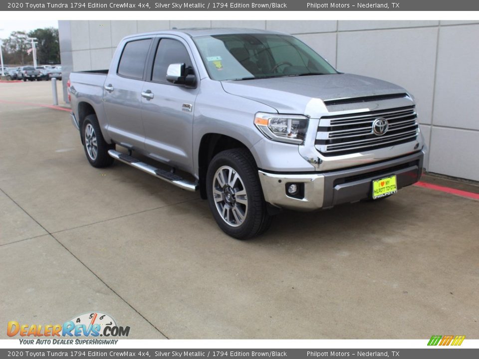 2020 Toyota Tundra 1794 Edition CrewMax 4x4 Silver Sky Metallic / 1794 Edition Brown/Black Photo #4
