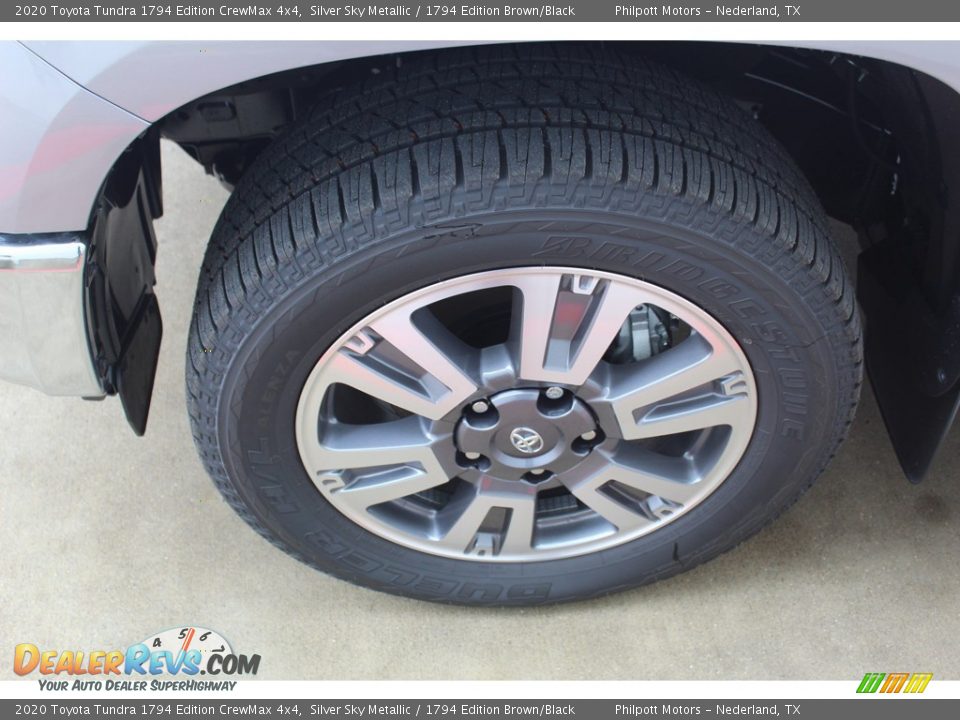 2020 Toyota Tundra 1794 Edition CrewMax 4x4 Silver Sky Metallic / 1794 Edition Brown/Black Photo #7