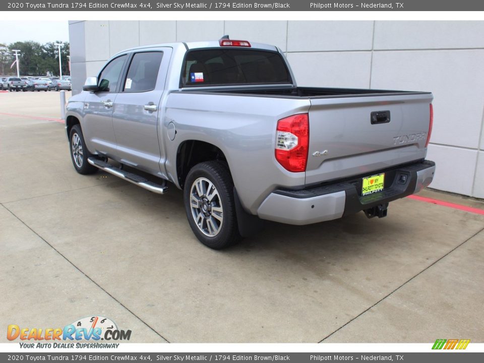 2020 Toyota Tundra 1794 Edition CrewMax 4x4 Silver Sky Metallic / 1794 Edition Brown/Black Photo #8