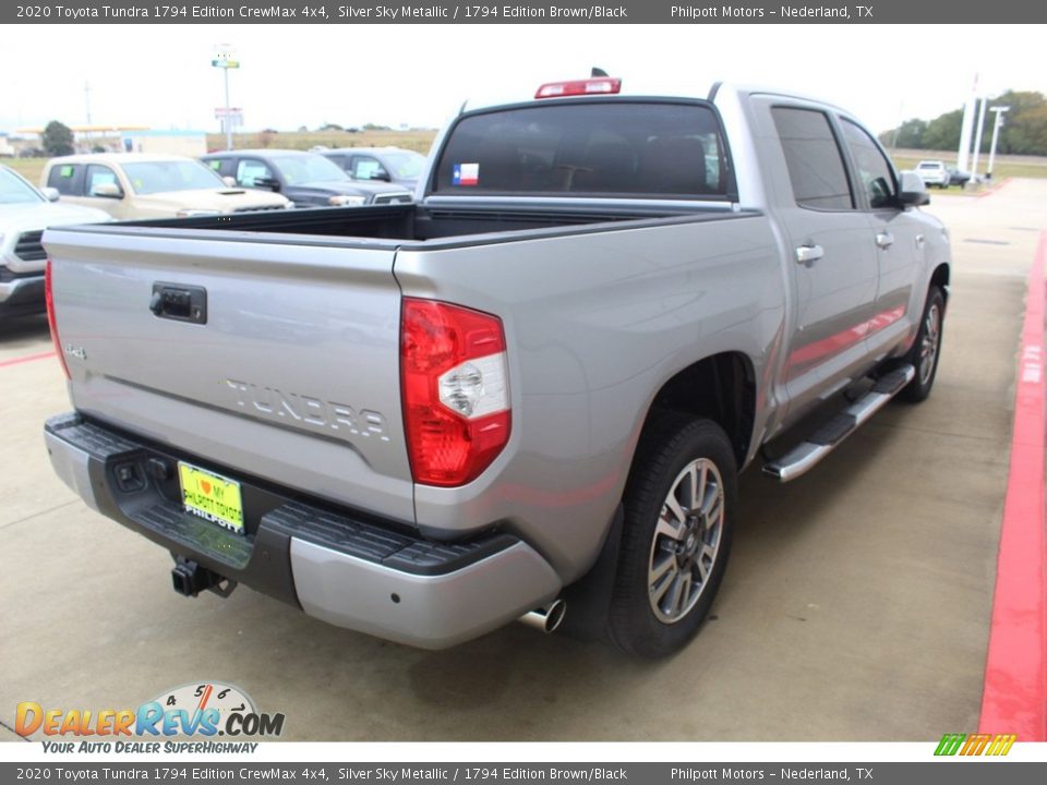 2020 Toyota Tundra 1794 Edition CrewMax 4x4 Silver Sky Metallic / 1794 Edition Brown/Black Photo #10