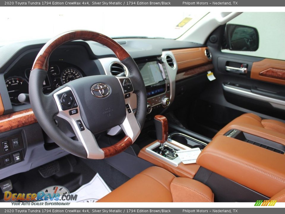 2020 Toyota Tundra 1794 Edition CrewMax 4x4 Silver Sky Metallic / 1794 Edition Brown/Black Photo #14