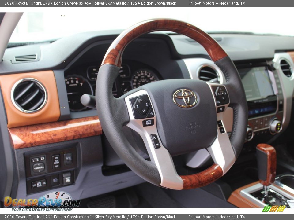 2020 Toyota Tundra 1794 Edition CrewMax 4x4 Silver Sky Metallic / 1794 Edition Brown/Black Photo #15