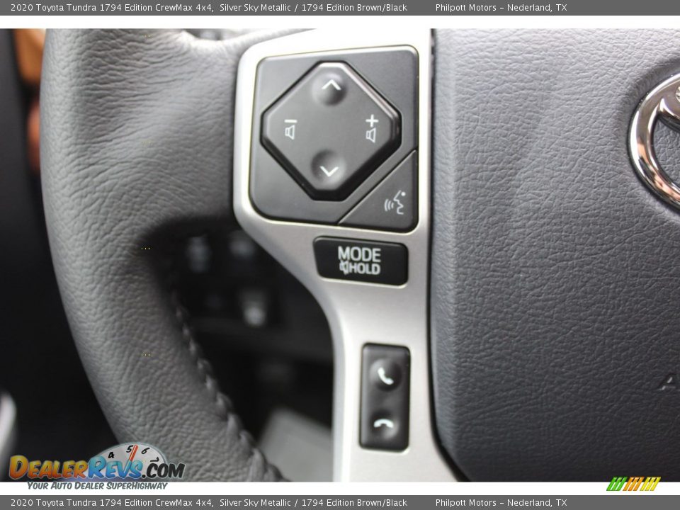 2020 Toyota Tundra 1794 Edition CrewMax 4x4 Silver Sky Metallic / 1794 Edition Brown/Black Photo #16