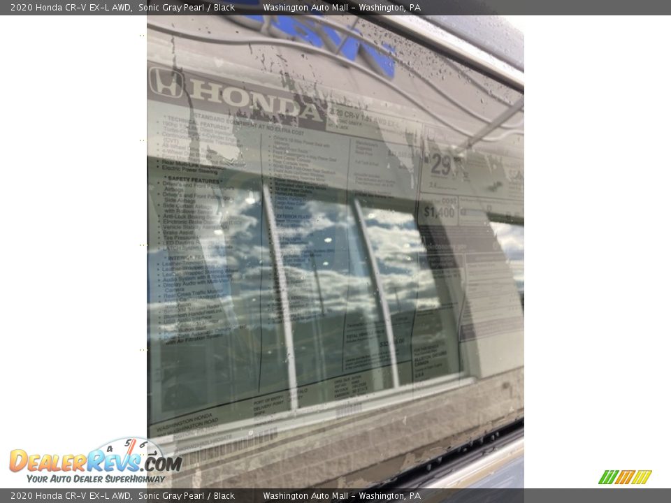 2020 Honda CR-V EX-L AWD Sonic Gray Pearl / Black Photo #15