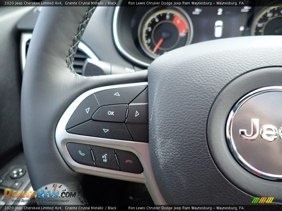 2020 Jeep Cherokee Limited 4x4 Granite Crystal Metallic / Black Photo #20