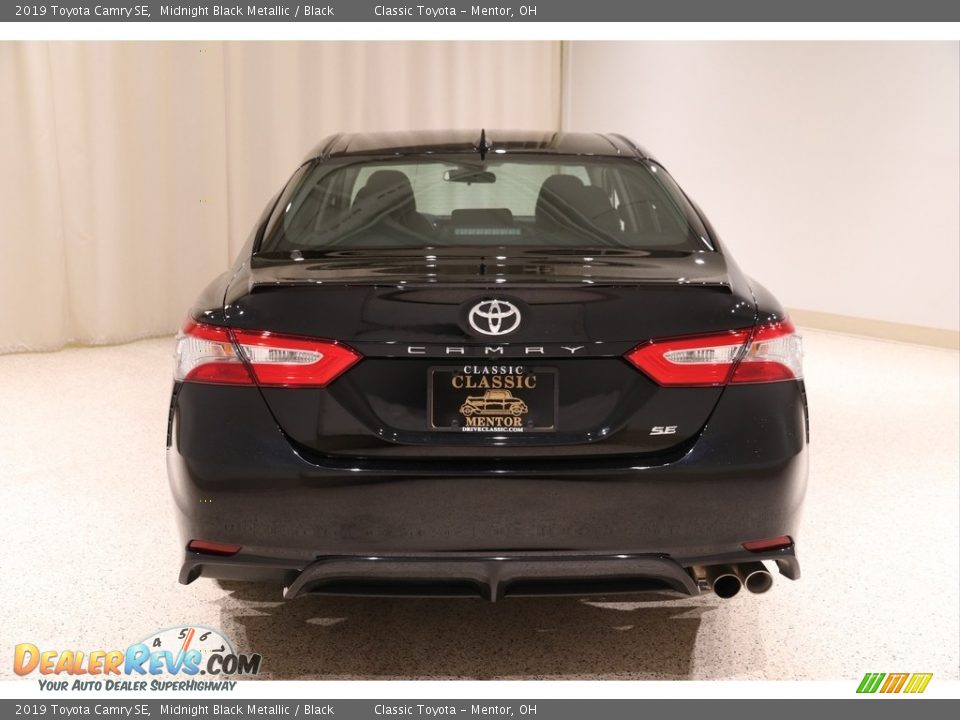 2019 Toyota Camry SE Midnight Black Metallic / Black Photo #15