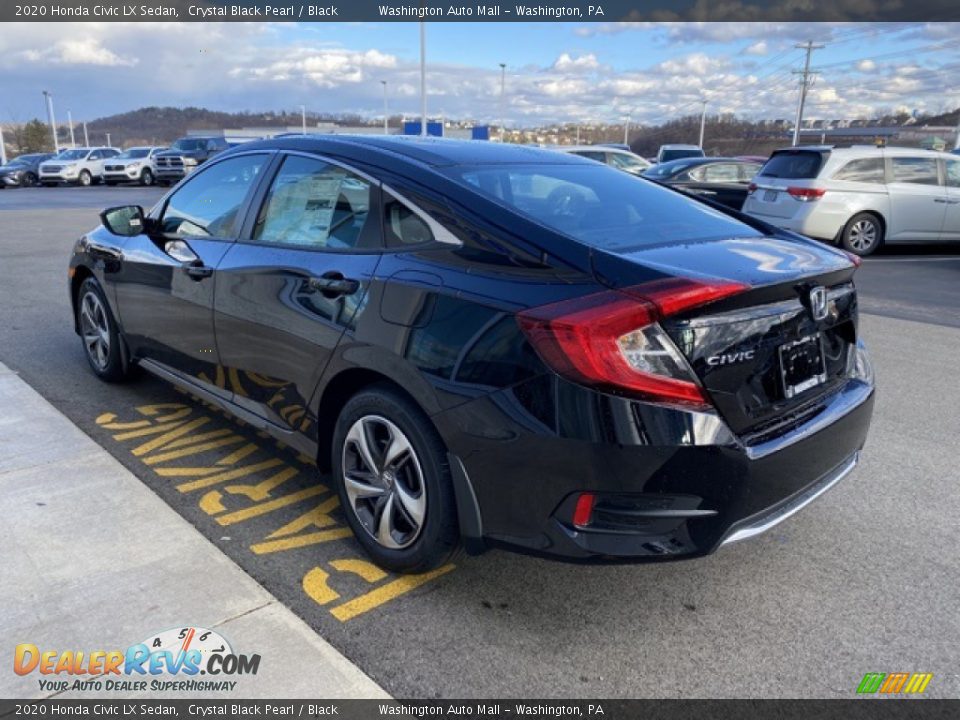 2020 Honda Civic LX Sedan Crystal Black Pearl / Black Photo #5