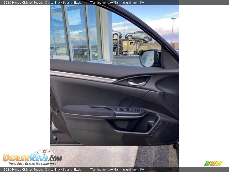 2020 Honda Civic LX Sedan Crystal Black Pearl / Black Photo #10