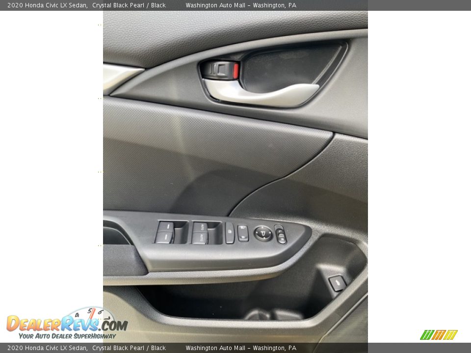 2020 Honda Civic LX Sedan Crystal Black Pearl / Black Photo #11