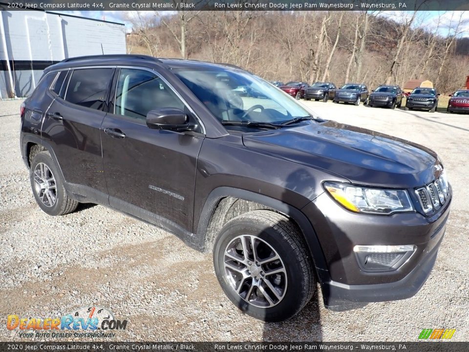 2020 Jeep Compass Latitude 4x4 Granite Crystal Metallic / Black Photo #7