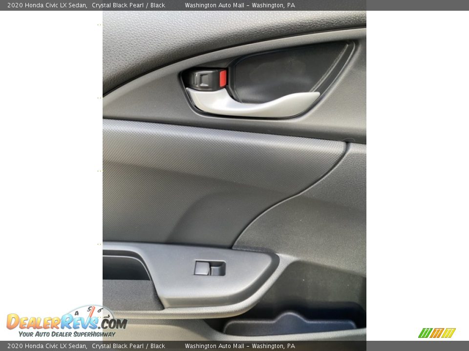 2020 Honda Civic LX Sedan Crystal Black Pearl / Black Photo #17