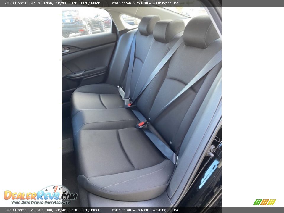 2020 Honda Civic LX Sedan Crystal Black Pearl / Black Photo #18