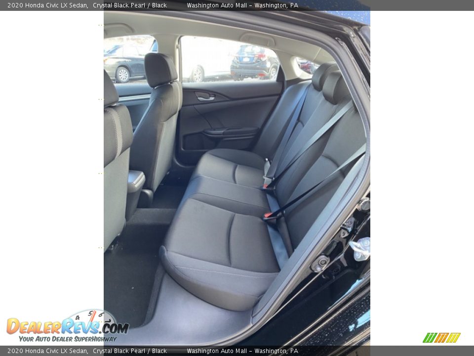 2020 Honda Civic LX Sedan Crystal Black Pearl / Black Photo #19