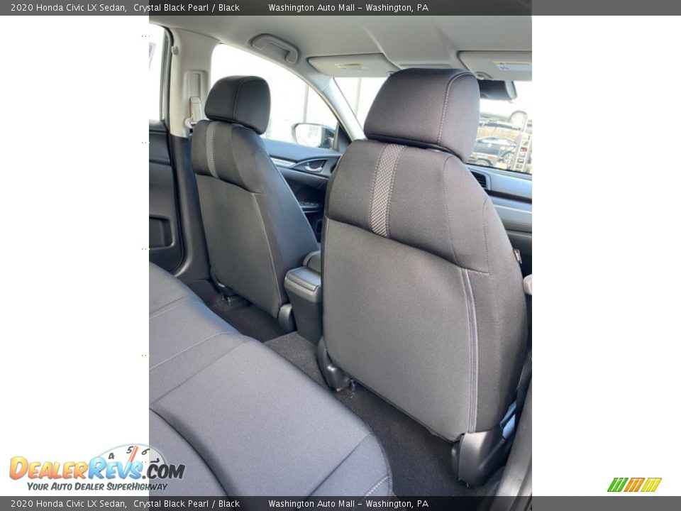2020 Honda Civic LX Sedan Crystal Black Pearl / Black Photo #22